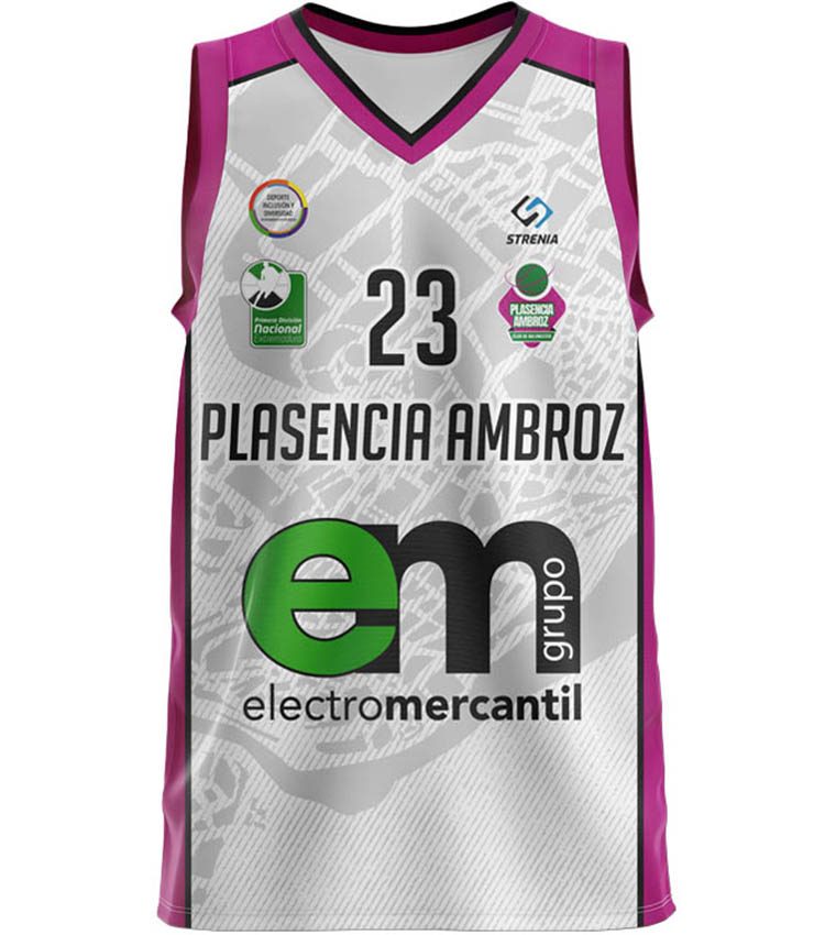 Camiseta CB Plasencia Ambroz Liga Nacional Segunda equipación 23-24