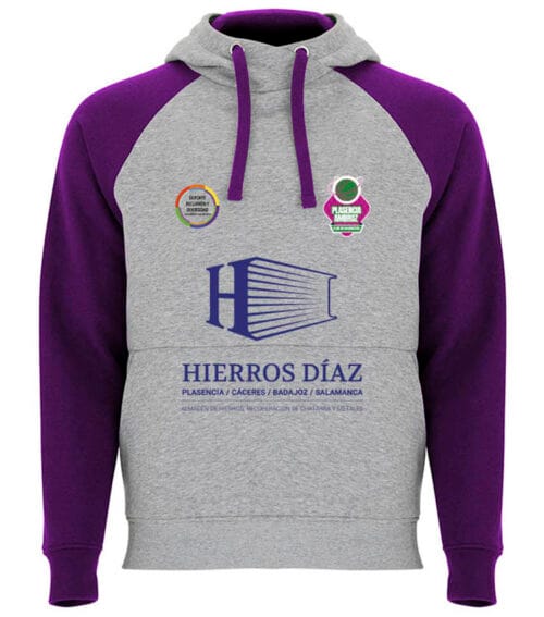 Sudadera capucha CB Plasencia Ambroz morada 23-24