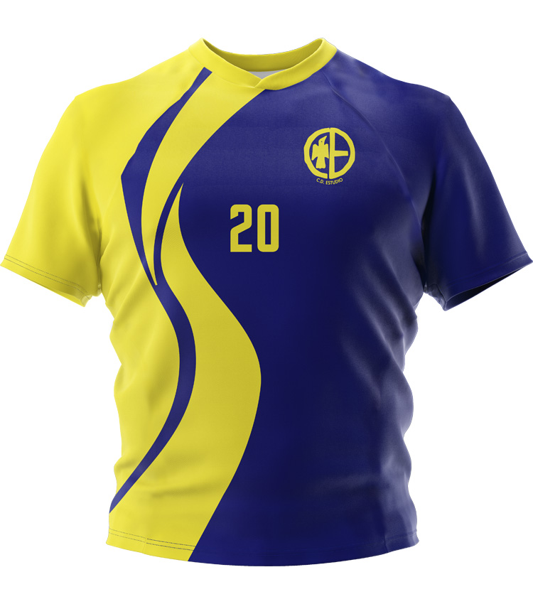 Camiseta voleibol unisex azul CD Estudio 23-24