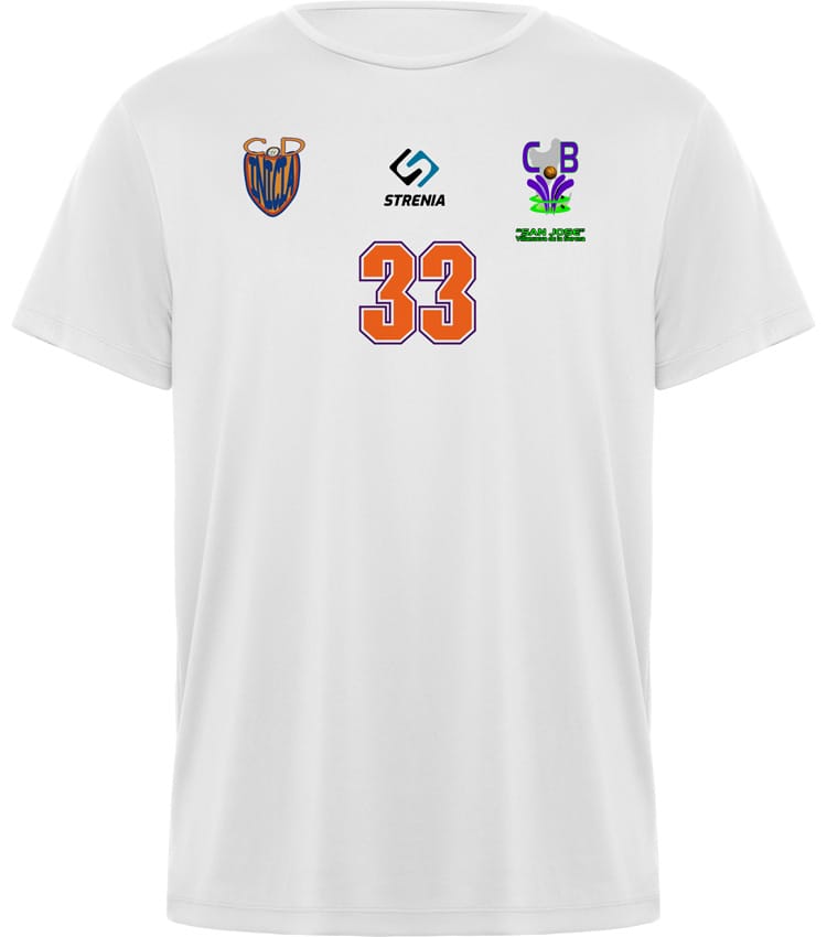 Camiseta entrenamiento Daytona blanca CD Inicia - CBF San José 2026