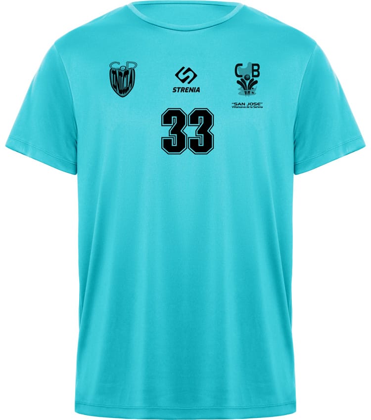 Camiseta entrenamiento Daytona turquesa CD Inicia - CBF San José 2026