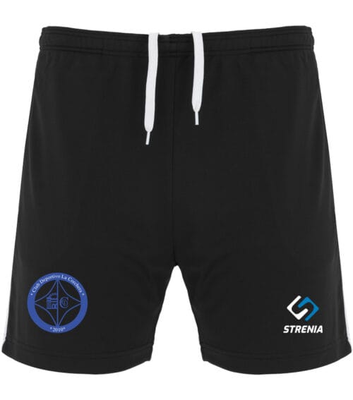 Pantalón corto paseo Entrenador CD La Corchera Negro