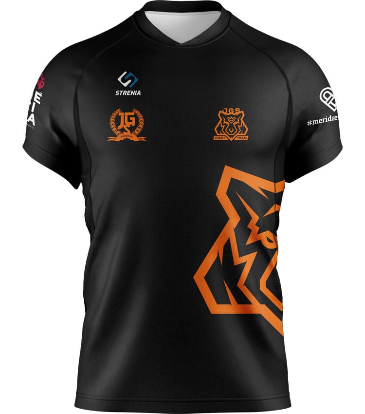 Camiseta Unisex JGS Fight Team 2020/21 Naranja/Negra